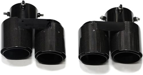 Auto-Auspuff-Endrohr Für BMW G05 X5 G06 X6 G07 X7,Auto Auspuff Spitze Rohr Auspuff System Schalldämpfer Endrohr Heckkehle,B/Carbon Fiber
