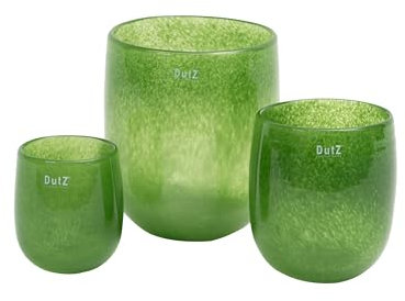 Dutz collection Dutz Barrel junnle | H 32 cm D 27 cm | mundgeblasenes Glas | besonders Gross | Vase, Windlicht Übertopf, 1474060