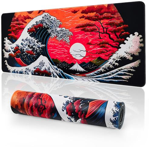 YUWLDD Mouse Pad XL - Tappetino per mouse 800 x 300 mm - Tappetino per mouse da gioco - Tappetino da tavolo di grandi dimensioni - Migliora precisione e velocità