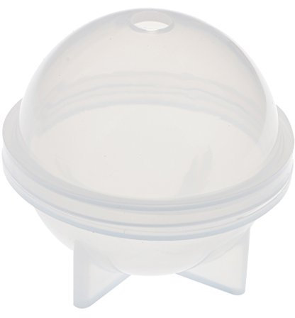 Moule en silicone en forme de boule sphérique pour fabrication de bijoux en résine 50 mm