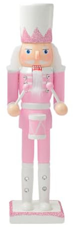 Tewzafiya Wunderschöner Nussknacker Soldat | 30 cm Rosa Nussknacker König | Große Weihnachts Nussknacker Figuren | Weihnachten Nussknacker Ornamente | Nussknacker Weihnachtsschmuck