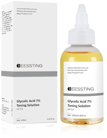 1 PCS Glycolic Acid 7% Toner, 3.38 Fl Oz Glycolic Acid Toning Solution - KeepThe Skin Moist, Gently Exfoliates, Smooths Skin Texture, Improvement Addressing Uneven Tone