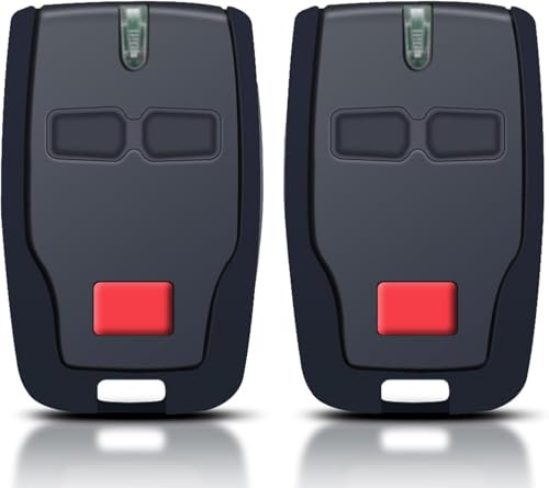 Telecommande porte de garage pour Mitto 2,télécommande 2 canaux pour Mitto 2 RCB,Kleio, Ghibli, TRC 2, Kleio, Ghibli, TR(433 MHz) 2PCS