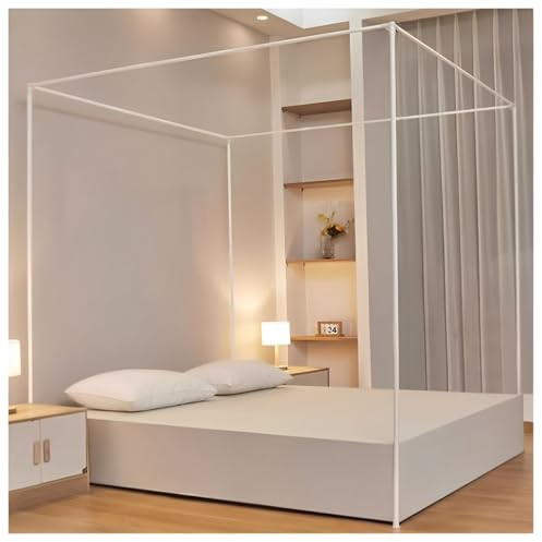 XYUERU Himmelbett Moskitonetzhalter Vier Eckbett, Moskitonetz Halterung 4 Ecken Bettpfosten, Bettüberdachung Baldachin Rahmen Gestell Gestell for alle Größen Bett(180x220cm)