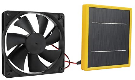 Solar -Antriebslüfter, Solarlüfter 12V 5W ABS, Monokristalline Silizium -Solarpanel -Lüfterkit mit Solarpanel und Lüfter Solarantrieb für Gewächshaus für Nachhaltige Energielösungen in