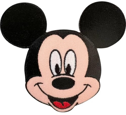 Mickey Iron Or Sew On Patch Mouse Embroidery Badge for Clothing Bag T Shirt Coat Denim Jacket Jeans Dress Skirt Applique Motif Decal