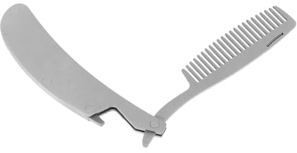 VINTORKY Multifunktionaler Faltbarer Edelstahl-kamm Für Bart Haarstyling Kompakt Und Reisefreundlich Multifunktionales Mini-tool Für Bartpflege Und Ölstyling Langlebig Und Einfach Zu Bedien