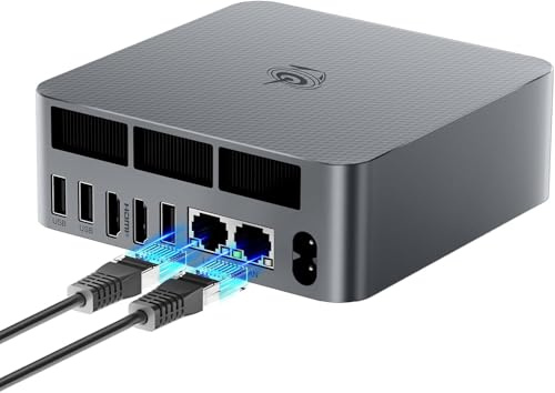 Beelink EQR6 Mini PC Windows 11 Pro, AMD Mini PC, Ryzen 5 6600U (6C/12T fino a 4,5Ghz), 32GB LPDDR5 1TB M.2 PCIe4.0 SSD, 4K Dual Display, Dual HDMI, Dual 1000M LAN, WiFi6, BT5.2