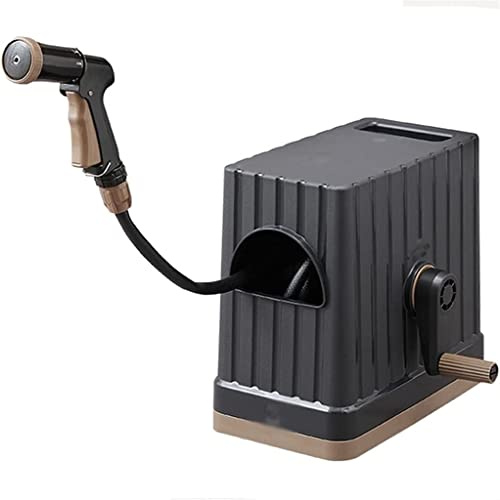 CWZZWS Carrello per Tubi da Giardino del Tubo da Giardino da Giardino Esterno Piccolo, Portapacchi per Tubi per Acqua Integrata Domestica, annaffiatura Esterna e Carrello per Tubo di irrigazione con