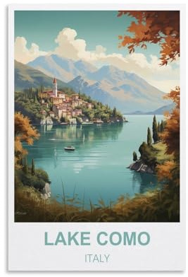 1000-Teile-Puzzle für Erwachsene, Comer See, Italien, Familienspaß-Puzzle, 52 x 38 cm