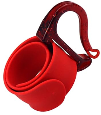MAGICLULU Red Hair Tie Wristband for Hair Salon Use, Quick and Easy to Use, Made of Sturdy Plastic a Stylish and Simple Multifunctional Design for Salon Supplies Style