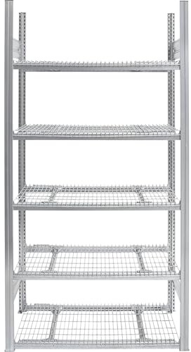 eurokraft | Steckregal Sprinkler | doppelseitig | Verzinkt | HxBxT 2000 x 1300 x 500 mm | Grundregal