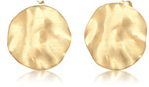 Elli Ohrringe Elli Ohrringe Damen Platte Matt Gehämmert in 925 Sterling Silber