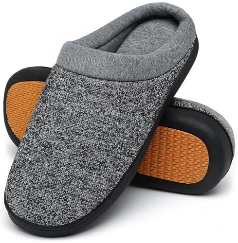 Mishansha Pantofole Uomo Invernali Ciabatte Donna Invernali da Casa Ciabatte Pelose Calde Memory Foam Babbucce Spazio, Gr.43 EU
