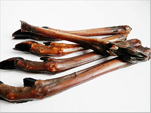 (10pcs) ROE Venison Wild Game Leg Hoof Collagen 100% Natural Dried Dog Treats