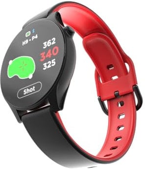 Watch+ Golf GPS Watch LCD Touchscreen, Embedded GPS, 42,000+ Courses, Dynamic Pin Positioning, Performance Tracking Gir Fairways Putts, FCB Hazard Distances, Shot Tracker, Green View, IPX7 Waterproof