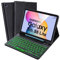 SOPPY Custodia per Tastiera Samsung Tab S6 Lite, 7 Colori Retroilluminata, Italiano QWERTY, Custodia con Tastiera Rimovibile per Samsung Tab S6 Lite 10.4 2020(SM-P610/P615), 2022(SM-P613/P619), Nero