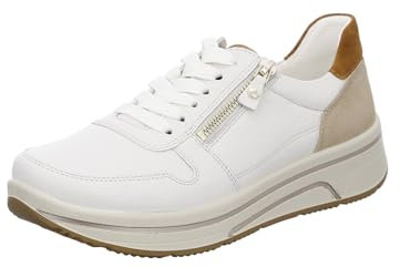 ara Damen Sapporo Sneaker, Cream,Caramel,Sand, 37 EU Weit