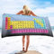 SUBURU Periodensystem Strandtuch 80x160 cm, Weich Schnell Trocknen Microfaser Handtücher, 3D Strandhandtuch Periodensystem Badetuch Strandlaken Handtuch, Herren Frauen Badetücher