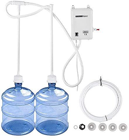 Bottle Water Dispenser Pump System,35W Electric Water Bottle Pump,Portable Bottled Water Dispenser Pump System for Home Kitchen Office Restaurant,1 Gallon/min (Double Tube)