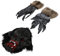 ifundom 4 Sätze Gorilla-Kopfbedeckung Affen-Gesichtsbedeckung Handschuhe gruselige Halloween-Gesichtsabdeckung Maske Halloween-Kopfbedeckung Tier Kleidung unheimlich Kind Emulsion