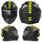 Generico Kit 2 Adesivi stripe striscia freccia banda driving racing fascia Casco Moto Serbatoio Valigia universale cod. 2235 (029 Giallo Fluo)