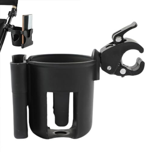 Samuliy Pram Drinks Holder | Water Bottle Cup Holder for Prams Stroller,Traveling Nursing Cup Holder for Outdoor Activities for, Electric Scooters