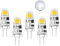 I-SHUNFA G4 LED Lampen kaltweiß 6000K,AC/DC 12V Led Leuchtmittel g4,0.5W ersetzt für 5W-10W Halogenlampen,90LM Nicht Dimmbar,Energie Sparen LED Mini Glühbirnen,Kein Flackern,5er pack