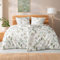 ESTELLA Bio Mako Satin Bettwäsche 155x220 Bertha grün Natur Blätter 3416-530