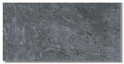 VITACER Musterfliese Slaterock 30 x 60 cm Black (1 m², 10.000 Fliesen, Schieferoptik, Stein, Glasiert, Rutschhemmend, Frostbeständig, Wasserbeständig)