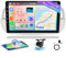 Hikity 8 Core 4GB+64GB Android 15 Autoradio per Fiat 500 2007-2015 CarPlay Android Auto Senza Fili 9 Radio Auto Schermo con Bluetooth Navi Telecamera Posteriore(White)