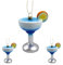 M.Kritzinger's Kunststoff Weihnachtskugeln, Cocktail, 12 cm, Set mit 3 Stück