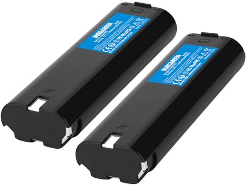 BURGARDEN Lot de 2 Batteries 7.2V 4000mAh NI-MH pour Makita 7000 7002 7033 191679-9 632002-4 632003-2 192532-2 192695-4 3700D 6912DW 9035D