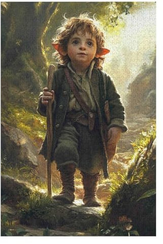 The Hobbit-1000 Piece Jigsaw Puzzles for Adults Entertainment Puzzles Intellectual Decompression Toy 3D Printing HD Toy DIY Birthday26*38cm