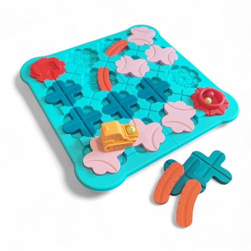Gesellschaftsspiele ab 3 Jahre, Brettspiel ab 3 4 Jahre – Montessori Spielzeug ab 3 4 Jahre – Board Games for Kids – Logikspiel mit 118 Aufgaben – Educational Toy for Boys & Girls 3 4 5 Jahre