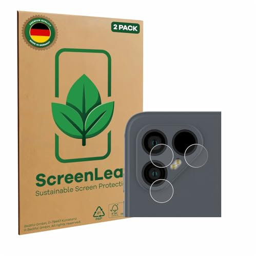 ScreenLeaf (2 Stück Schutzfolie für Fairphone 4 (NUR Kameraschutz) [nachhaltiger Displayschutz, Folie, transparent, kratzfest]