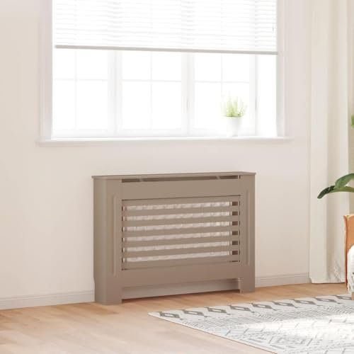 WSJHUHK Casa & Giardino,Accessori per elettrodomestici,Accessori per radiatori di riscaldamento,Copertura del radiatore 112x19x81,5 cm MDF