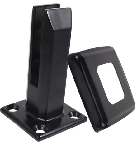 Operitacx Pince à Verre Acier Inoxydable pour Montage Au Sol Support Élégant pour Garde Corps Balcon Escaliers Accessoire de Sécurisation Durable