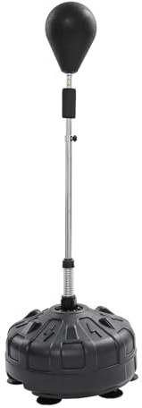 Punchingball Boxstand Standbox Trainer, Standboxsack mit 1 Speed Boxtasche, 90 °Rückprallwinkel, Höhenverstellbarer 120-160 cm, ideal für Boxen Ausrüstung, Stressabbau & Fitness