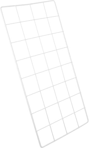 Ciieeo Estante de Hierro Blanco para Pared Rejilla para Fotos y Decoración, Resistente al Desgaste, Adecuado para Pasillos y Collage de Muro