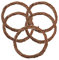 5 Pcs Grapevine Rattan Wreath Hanging Wedding Christmas Party Twiggy Garland Home Decoration(25cm)