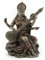 Top Collection kleinen 14,6 cm Schönes Saraswati Hindu Göttin der wissen und Wisdom Echte Premium kalt gegossen Bronze Figur
