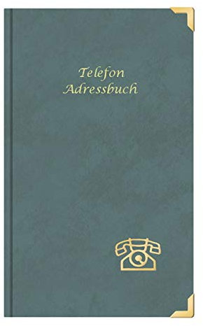 Telefonbuch mit Gravur  Telefon Adressbuch / ca. DIN A5 / Farbe: grau