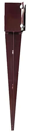 Fence Post Spike Support Holders Drive Down 600mm 3 / 75mm Like Metpost Holder x 4