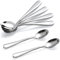 Hiware 6 Stück Demitasse Espresso Löffel 10,2 cm Edelstahl Mini Kaffeelöffel