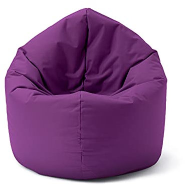 Lumaland Sitzsack Drops: runder Sitzsack (300 L) mit 2-in-1-Funktion für bequemes Sitzen & Liegen | Der Doppelagent für Relax-Momente in- & Outdoor I Mit anpassungsfähiger EPS-Füllung | Ø 120 x 75 cm