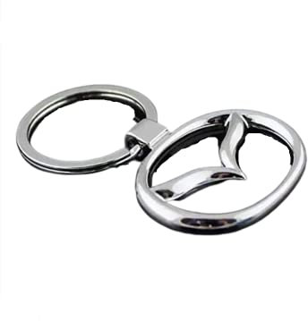 Hirondelle Bleue Lot de 2x Porte Clé en métal générique compatible avec Mazda(2,3,5,6) Expédié depuis France