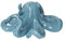 Keyhomestore - Polypenfigur aus Keramik, Farbe hellblau, glänzend, Höhe 10 cm, ideal als Innendekoration und Geschenkidee.