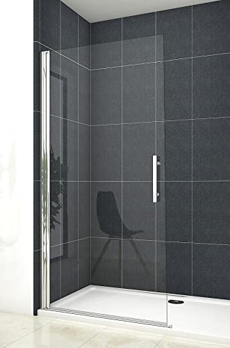 Aica Sanitär Walk-in Dusche Duschabtrennung Duschtür Größe 85cm,Höhe185cm,6mm NANO ESG Sicherheitsglas