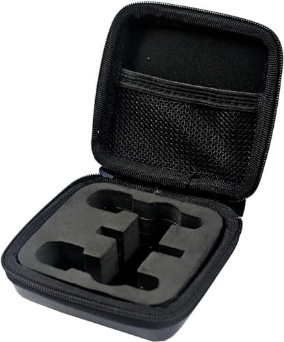 HanZhiQiang Hard Carrying Case Organizer for Wireless Lavalier Lapel Microphone-3 Slots Hard Shell Case for Tiny Small Wireless Lavalier Mic Lapel Clip-on Microphone